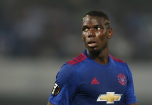 Football Soccer - Feyenoord v Manchester United - UEFA Europa League Group Stage - Group A - De Kuip Stadium, Rotterdam, Netherlands - 15/9/16 Manchester United's Paul Pogba  Action Images via Reuters / Matthew Childs Livepic EDITORIAL USE ONLY.@@2016-09-15T184745Z_116966865_MT1ACI14611264_RTRMADP_3_SOCCER-EUROPA-FND-MNU.JPG