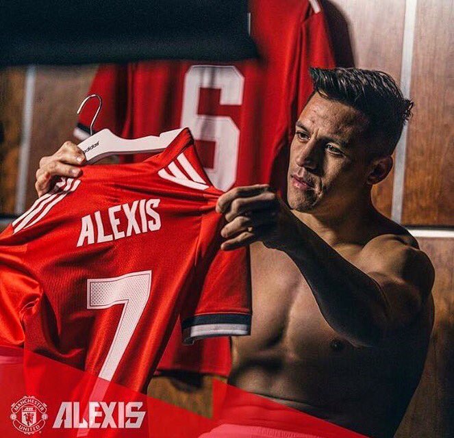 Se bo Alexis Sanchez po končani avanturi na Old Traffordu lahko primerjal z legendami, ki so nosile številko 7 pred njim? Vir: Manchester United, Twitter