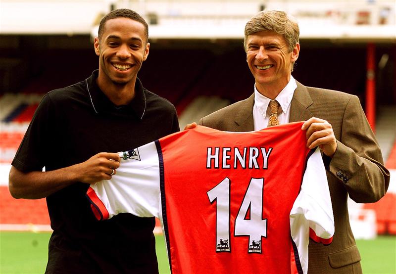Arsene Wenger je odigral ključno vlogo v karieri Thierryja Henryja. Prav on je bil tisti, ki ga je leta 1999 pripeljal na Highbury.